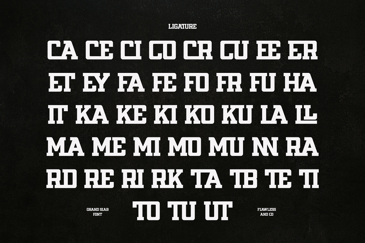 Grand Slab - Slab Sport Font, a Slab Serif Font by Flawless And Co (Photo 10 of 10)