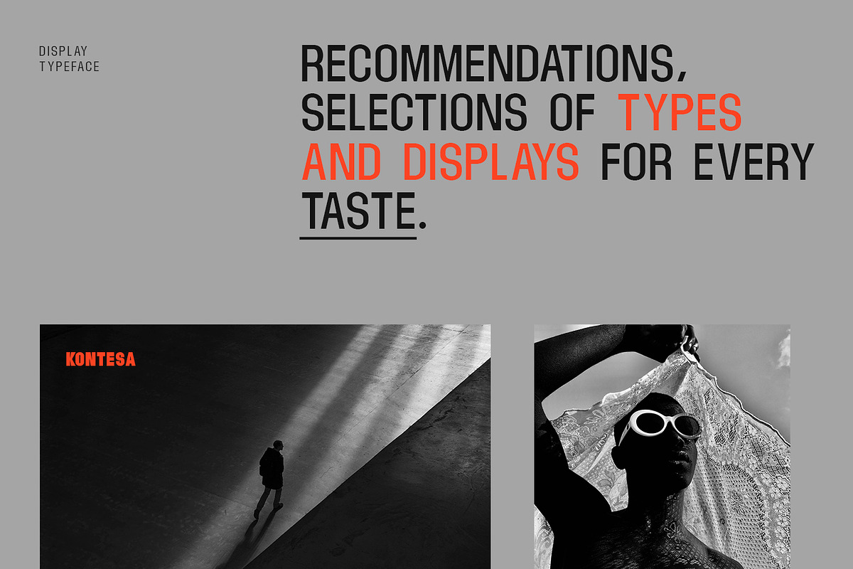 Kontesa Display Typeface, a Sans Serif Font by Foxtype (Photo 4 of 12)