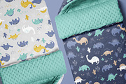 Geometric Dinosaurs - Pattern Prints, a Pattern Graphic by Brzozowska (Thumbnail 7 of 8)