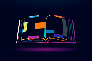 Open book, abstract, an Education Illustration by 3D Tai