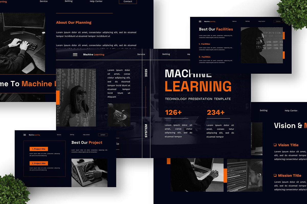 Machine Learning - Technology GSL, a Presentation Template by Deepslide Studio (Photo 3 of 4)
