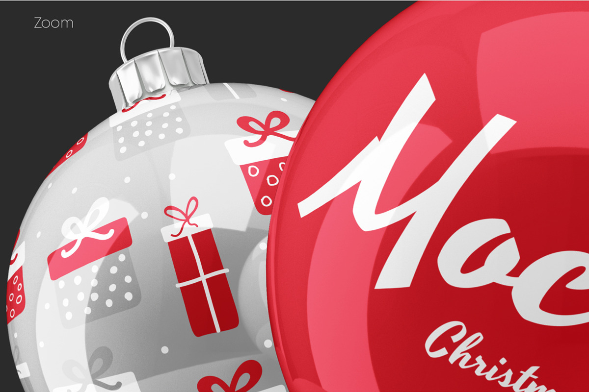 Christmas Ball Mockup Set, an Advertising Mockup by Graphic Bird (Photo 4 of 9)