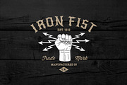 Vintage Label Iron Fist, a Branding & Logo Template by Ezepov (Thumbnail 1 of 2)
