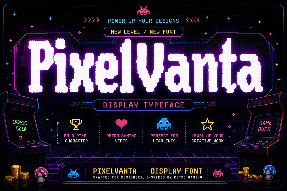 PixelVanta, a Sans Serif Font by Wow Magic (Photo 1 of 3)