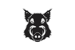 Boar Head, an Animal Illustration by Atlantis X Nurman Arbai