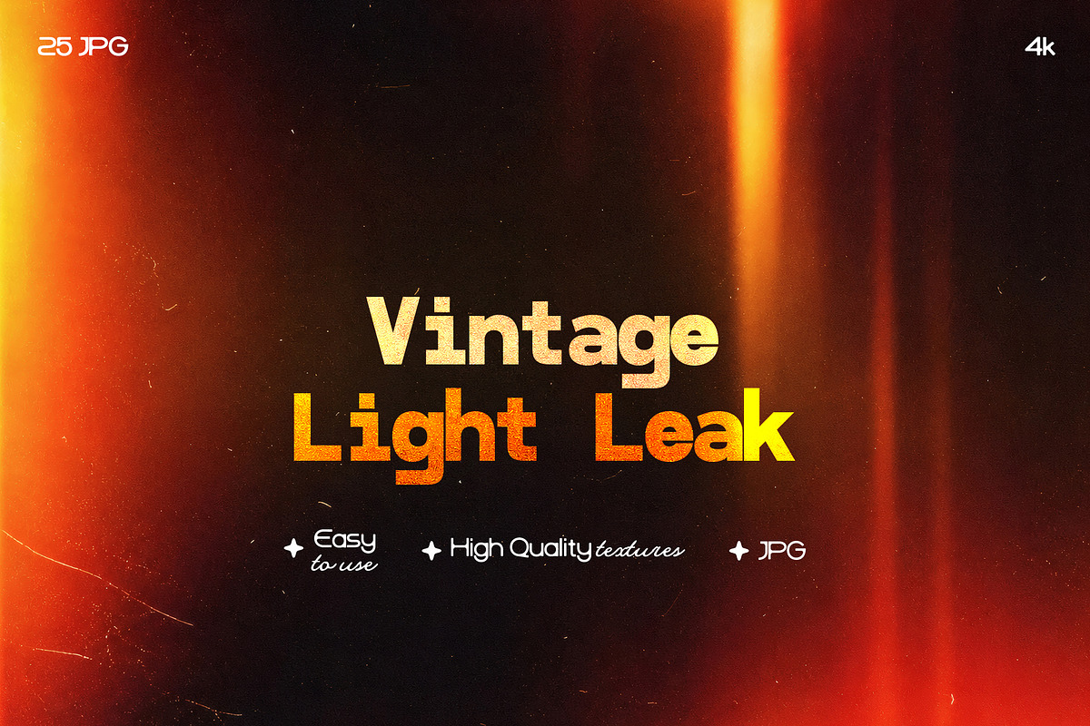 Vintage light leak overlays pack, a Texture Graphic by Shovajit (Photo 1 of 5)