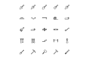 Masonry Tools Icon Set, an Outline Icon by Berkah Studio (Thumbnail 1 of 3)
