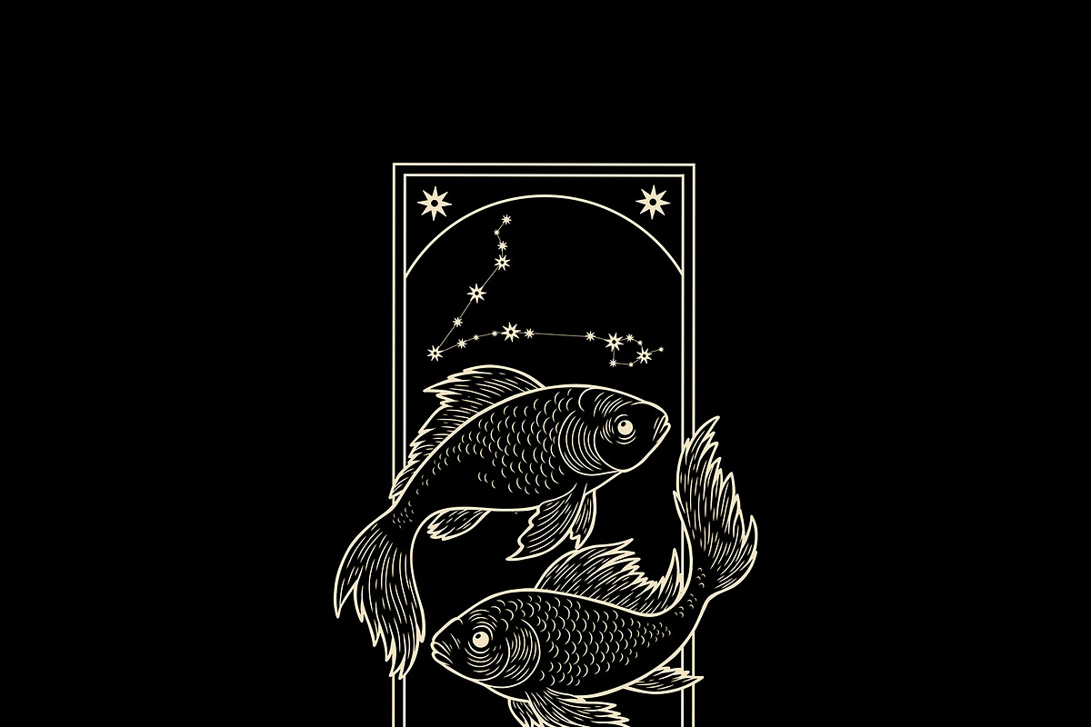 Zodiac & Astrology, a Decorative Illustration by Chikovnaya (Photo 6 of 7)