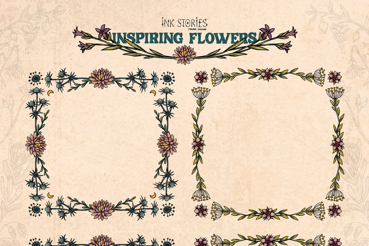 Inspiring Flowers, a Decorative Illustration by Ink Stories (Photo 12 of 21)