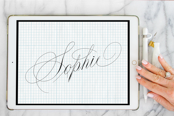 Procreate Calligraphy Brush Sophie preview 5