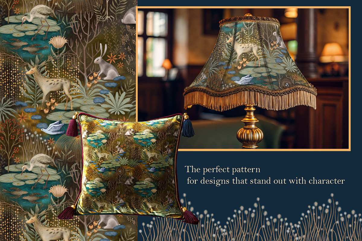 Whisper of the Woods Pattern, a Wallpaper Graphic by Kattypainting (Photo 4 of 6)