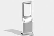Digital Kiosk Mockup, an Advertising Mockup by Unerispace (Thumbnail 3 of 5)