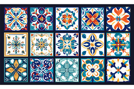 Mediterranean tiles. Traditional, an Object Illustration by Stock-Smart-Start