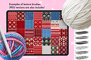 200 Procreate Knit Texture Brushes, a Brush Add-On by Revabrush (Thumbnail 2 of 9)