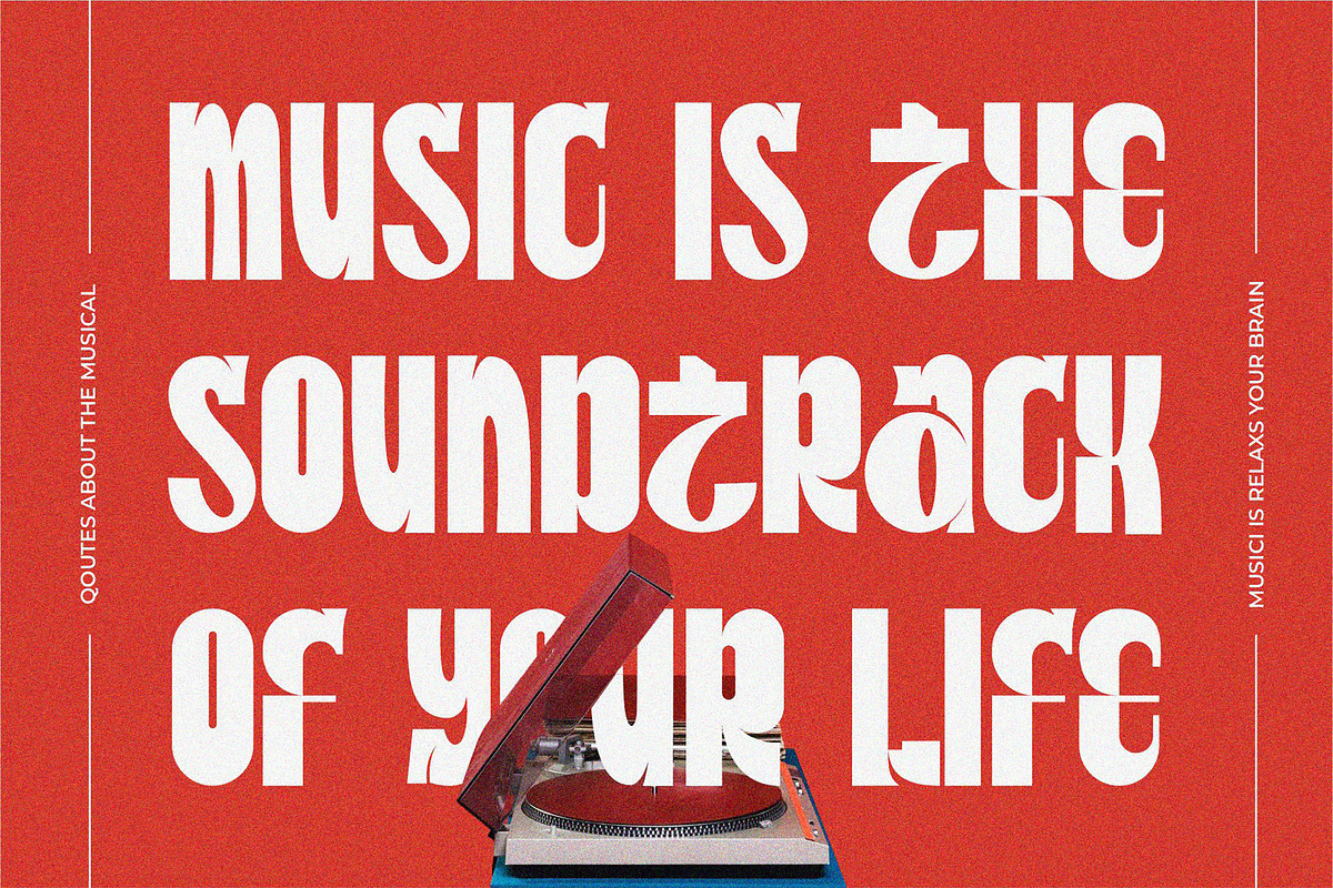 Rosela Sabrin || Unique Display Font, a Sans Serif Font by Idea Studio (Photo 2 of 5)