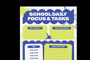 School Weekly Planner Template, a Flyer Template by Neermana (Thumbnail 3 of 4)