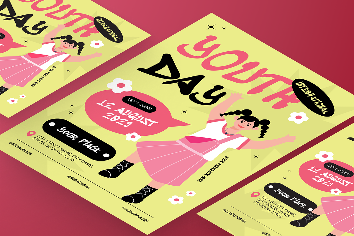 International Youth Day Flyer Set, a Flyer Template by Annora Studio (Photo 5 of 6)
