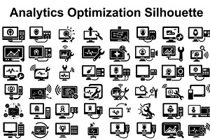 Analytics Optimization Silhouette, an Illustration by hafijul