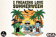 I Freaking Love Summerween PNG, an Illustration by DreamCafeArt (Thumbnail 1 of 7)