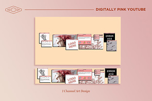 Digitally Pink Youtube Branding Kit