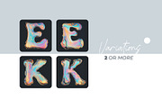 Oil Slick Liquid Letters Overlays, a Symbol Font by PhotoSpirit (Thumbnail 2 of 8)