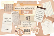 Vintage Papers and Ephemera, an Object Graphic by patternpop studio (Thumbnail 1 of 7)