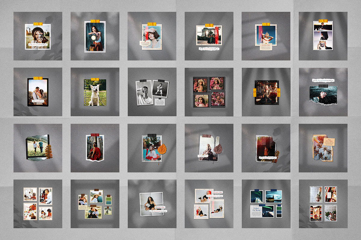 60 IG Post & Stories Film Frames, a Social Media Template by DVLOOP MOCKUP (Photo 6 of 14)