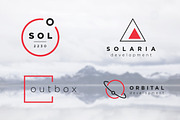 10 Futuristic / Minimalist Logo Pack, a Branding & Logo Template by fortyfive (Thumbnail 7 of 7)