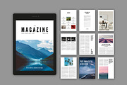 Digital Magazine Layout, a Magazine Template by tomsarraipodesign (Thumbnail 1 of 2)
