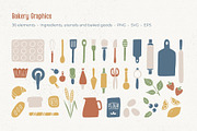 Bakery Seamless Patterns & Graphics, a Pattern Graphic by Fern & Quill (Thumbnail 3 of 11)