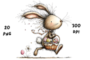 Whimsical Floral Easter Rabbit, an Animal Illustration by GiraffeCreative (Thumbnail 5 of 20)
