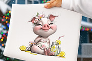 Pig Lemonade Summer Clipart Bundle, an Illustration by Digital Artistic99 (Thumbnail 5 of 11)