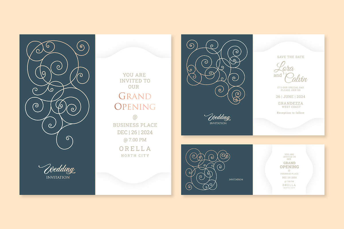 175+ Abstract Vector Invitations, an Invitation Template by M6 Gallery (Photo 26 of 126)