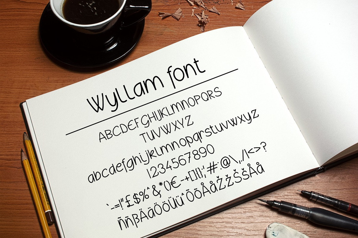 Wyllam Font preview 2