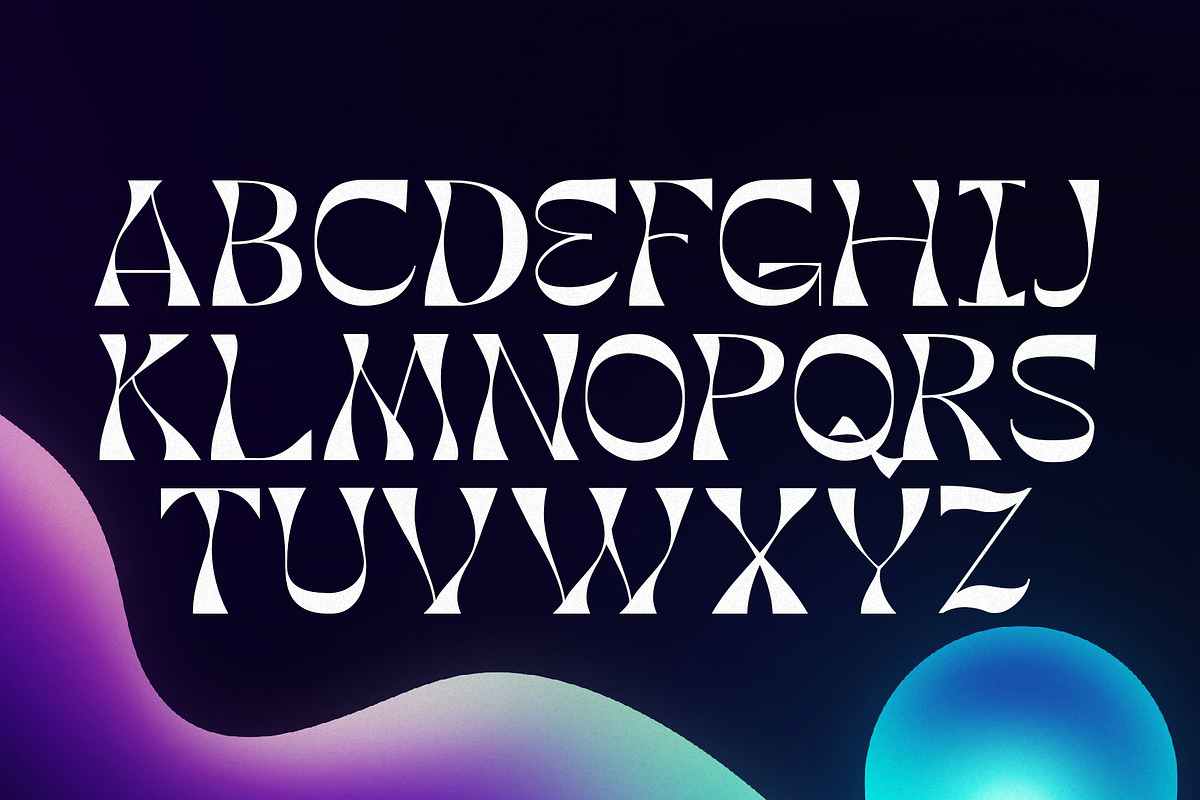 Hendrix - Art Nouveau Display, a Serif Font by HipFonts (Photo 2 of 9)