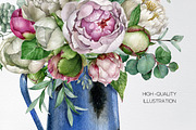 Watercolor spring flower bouquet, an Object Illustration by yana.fefelova (Thumbnail 5 of 5)