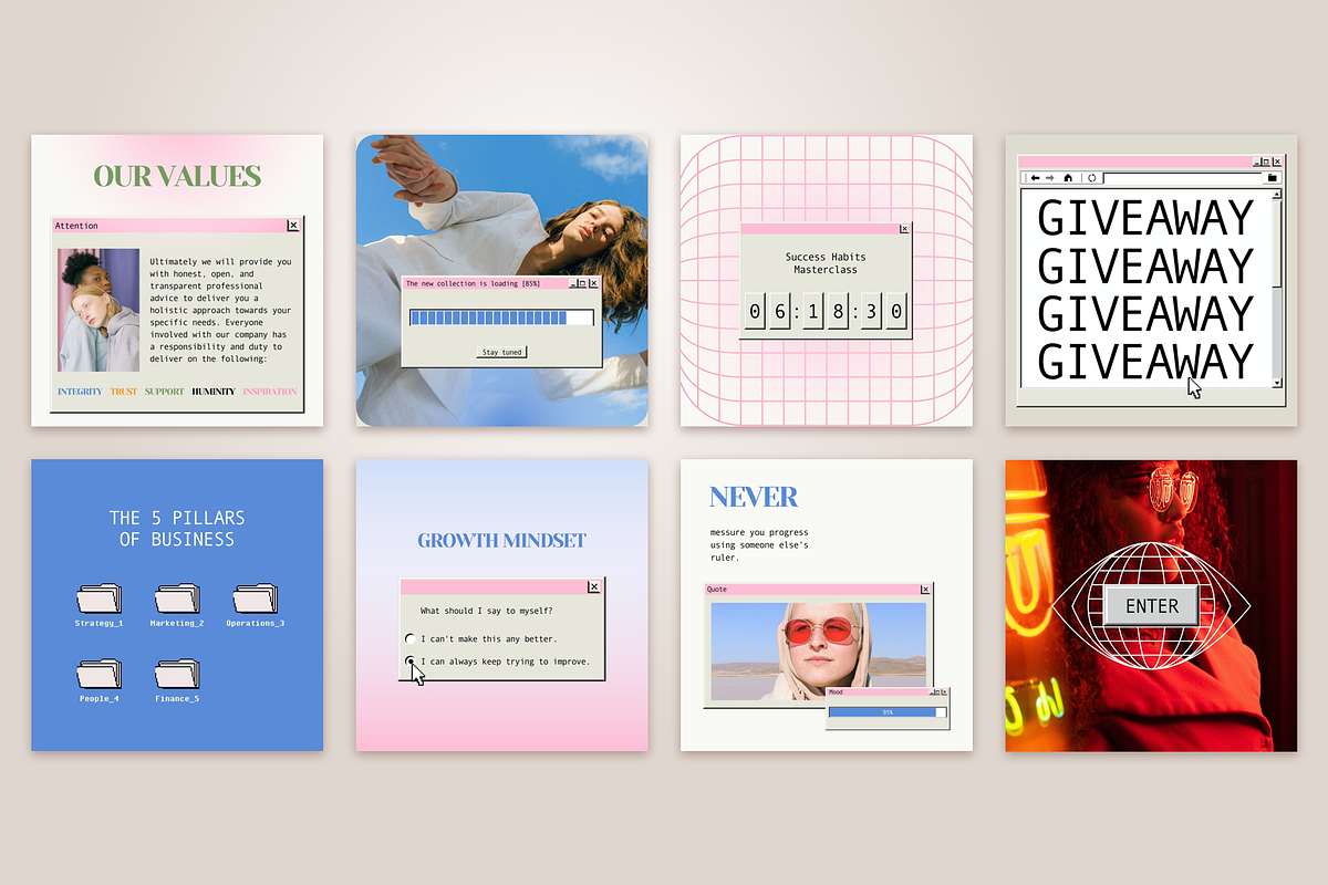 Retro Instagram Template, a Social Media Template by Bonumo (Photo 5 of 16)