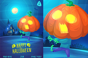 Pumpkin zombie