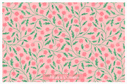 Blooming Spring Vine Pattern, an Illustration by Johanna V. Creative (Thumbnail 3 of 3)