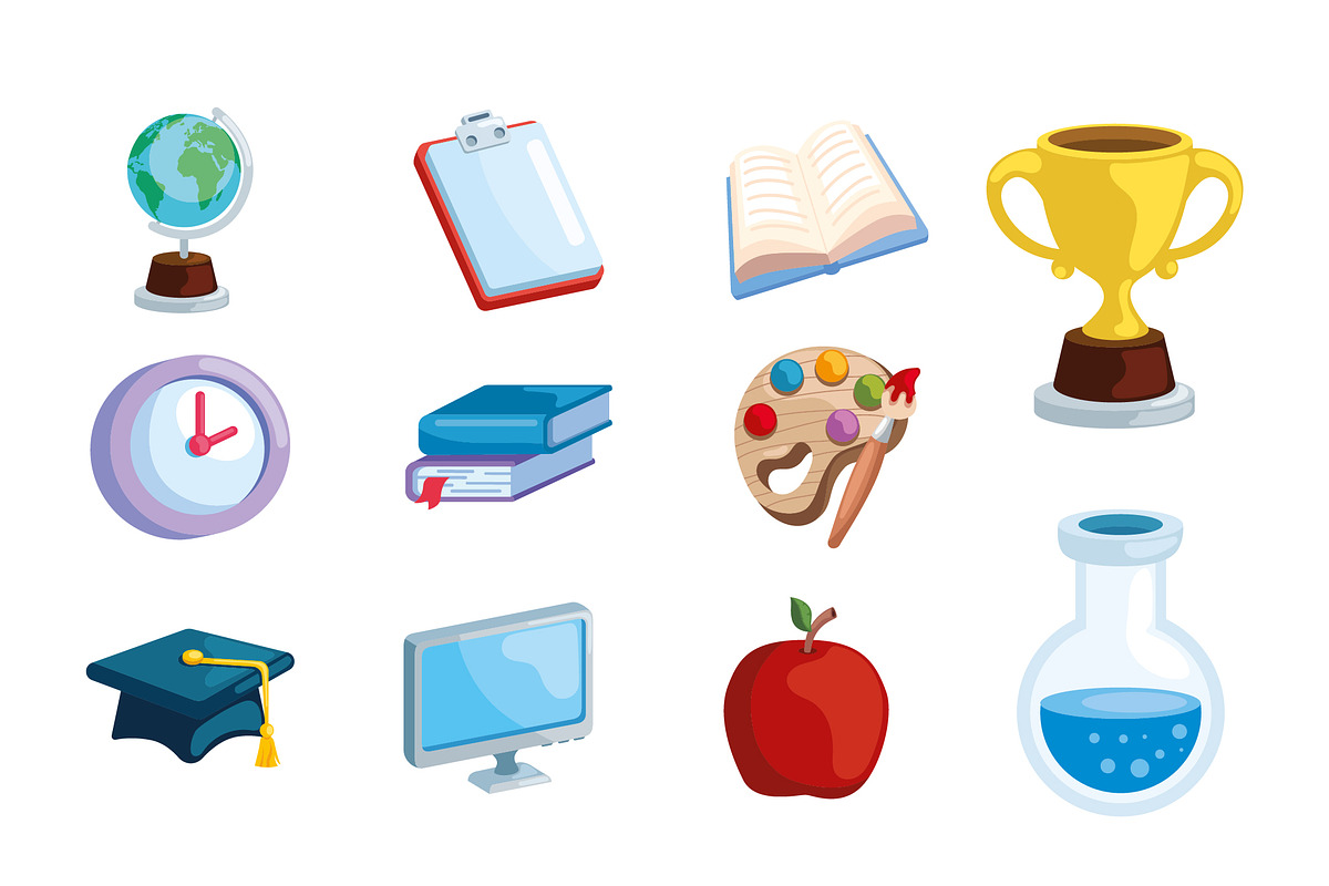 School Education Elements Set