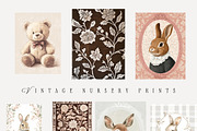 VINTAGE NURSERY PRINTS, a Background Graphic by Lana Elanor (Thumbnail 5 of 9)