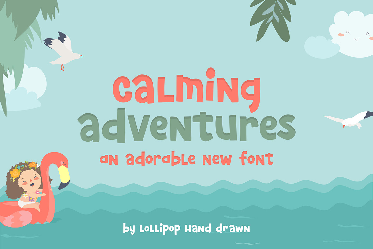 Calming Adventures Font, a Handwritten Font by Lollipop Hand Drawn (Photo 1 of 7)