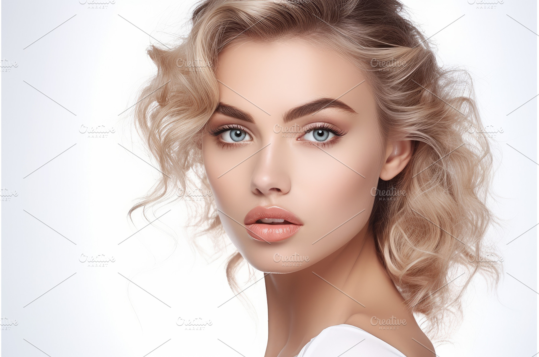 Portrait of beautiful young woman, a Beauty & Fashion Photo by Ylivdesign