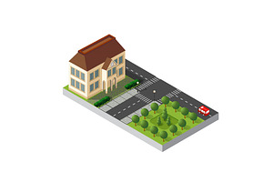 Isometric retro 3D, an Illustration by AlexZeL