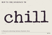 Bookface TM – Dynamic Grunge-y Type, a Slab Serif Font by Type Mania (Thumbnail 6 of 11)