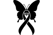 Breast Cancer Ribbon with Butterfly, a Seasonal Illustration by balal (Thumbnail 17 of 17)