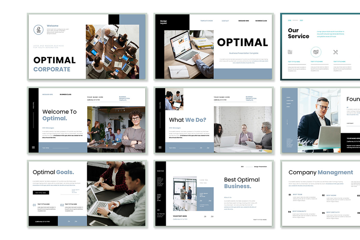 Optimal-Powerpoint & Google Slide, a Presentation Template by Raseuki