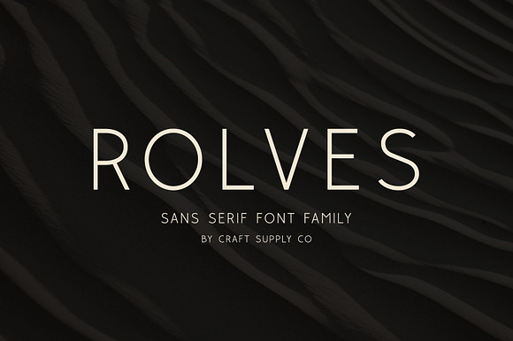 Rolves Sans Serif Font Family