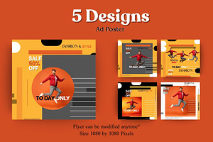 - Energetic Style Promo Poster Set, a Social Media Template by Crox Studio | Digital