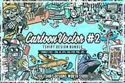 Cartoon Vector Tshirt Design Bundle, an Illustration by roach_graphic (Thumbnail 1 of 22)